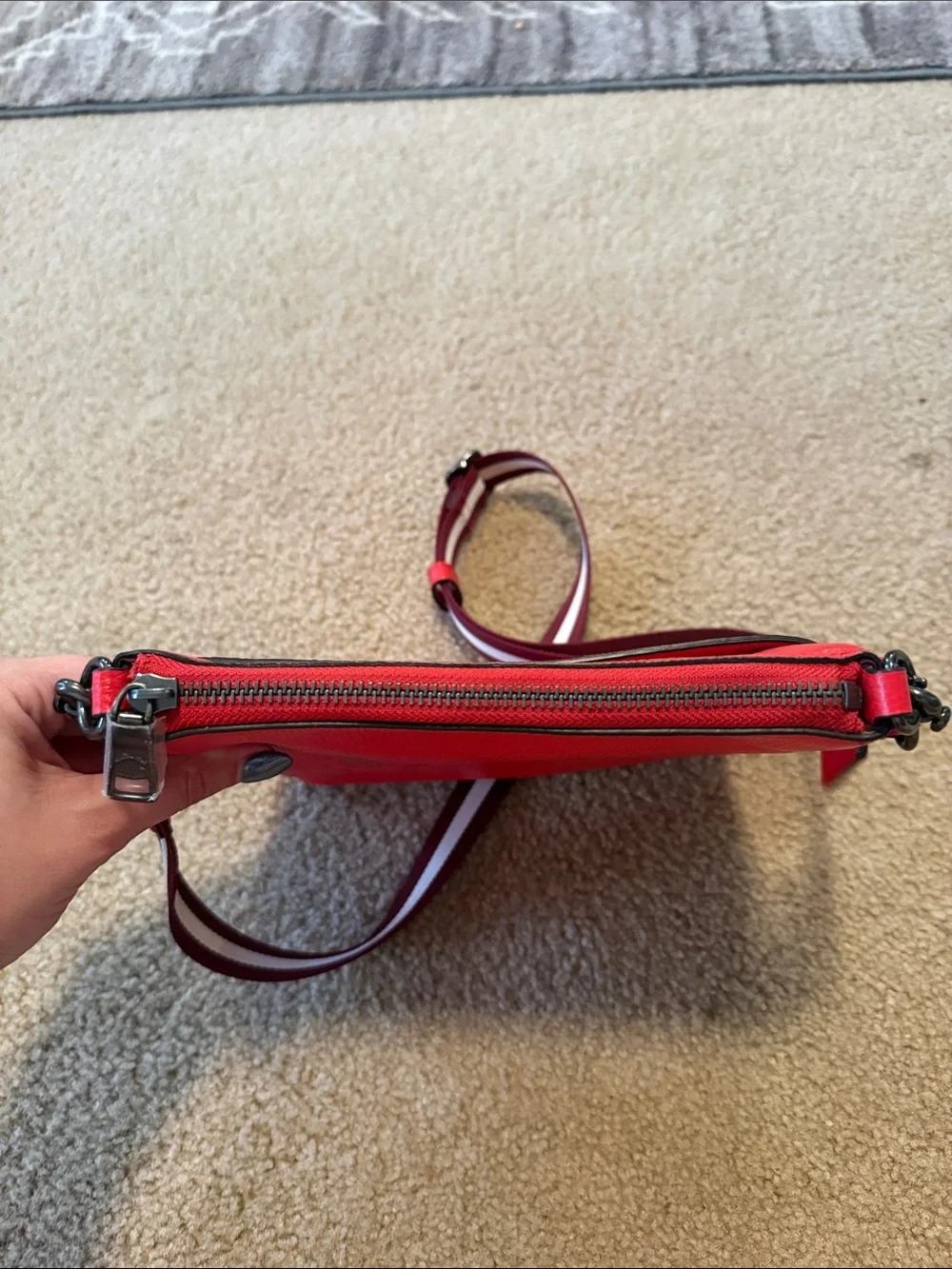Coach 1897 Jes Slim Red Cross Body Bag